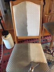 nettoyage de chaise en tissu
